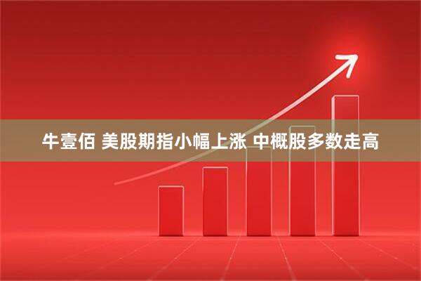 牛壹佰 美股期指小幅上涨 中概股多数走高