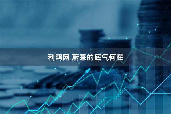 利鸿网 蔚来的底气何在