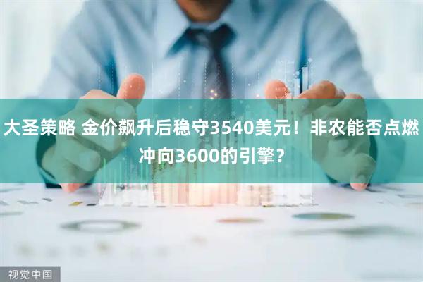 大圣策略 金价飙升后稳守3540美元！非农能否点燃冲向3600的引擎？